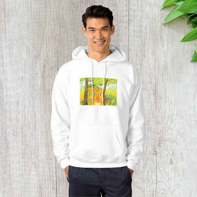 Cute Arg Tiger Tecknad i Jungle Hoodie (Skapare uppladdad)