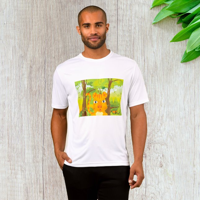 Cute Arg Tiger Tecknad i Jungle T Shirt (Skapare uppladdad)