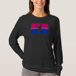 Cute Arktis Penguin Kärlek Gay Bisexual Pride Flag T Shirt