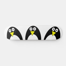 Cute arktisk penguin teckning mini skateboard bräda 18,5 cm