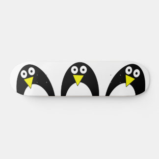Cute arktisk penguin teckning mini skateboard bräda 18,5 cm