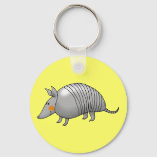 Cute armadillo nyckelring