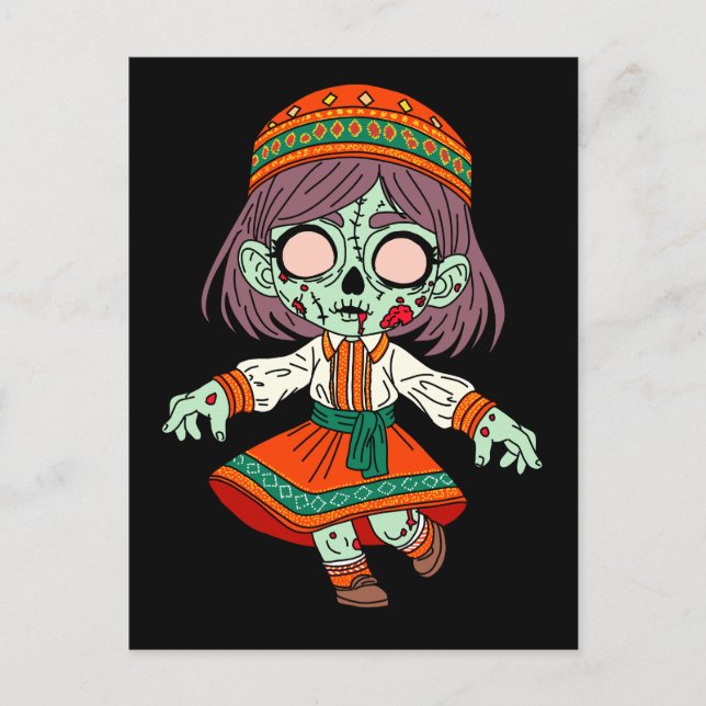 Cute Armenian Zombie Vykort (Framsida)