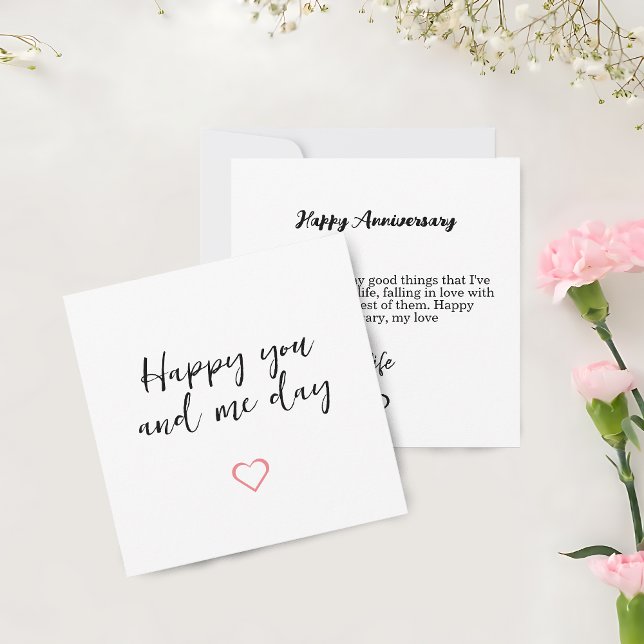 Cute-årsjubileum | För partner, Make, fru (Cute Anniversary Card  For Partner, Husband, Wife)