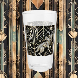 Cute Art Deco-kattälskare Glaskopp