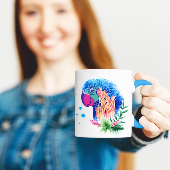 Cute Art for Parrot Quotes Mugg (Cute Art for Parrot Quotes Mug)