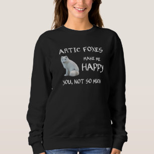 Cute Artic Foxes gör mig Lycklig Fox T Shirt