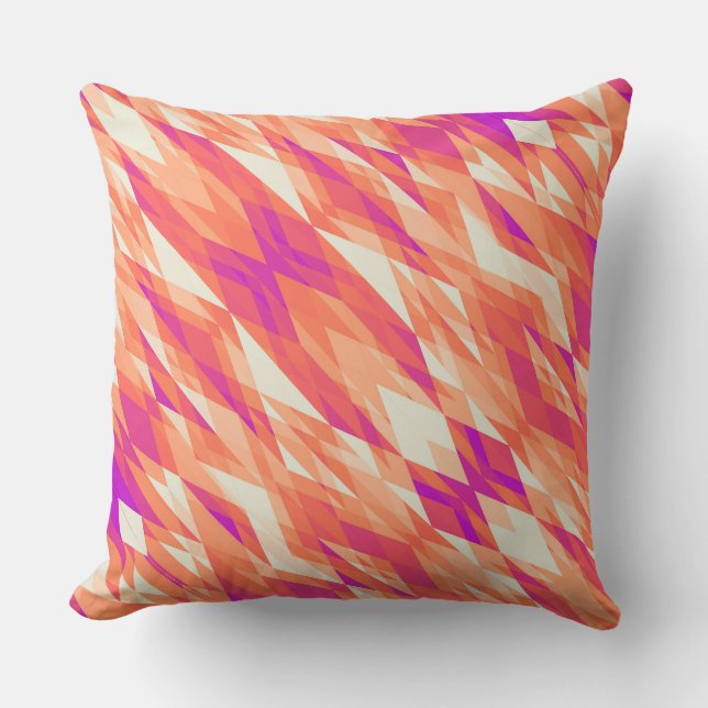 Cute artistic geometric mönster kudde (Framsida)
