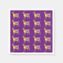 Cute Artsy Goat Colorful Funny Farm Animal Art
