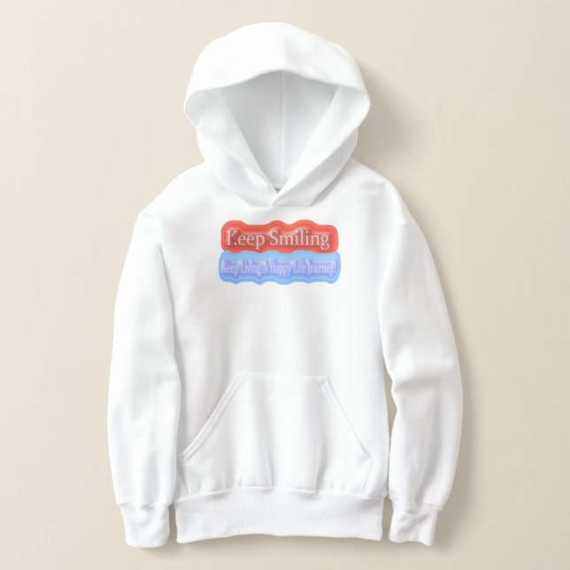 Cute Artwork Design handlar om "Behålla Smiling".  T Shirt (Laydown)