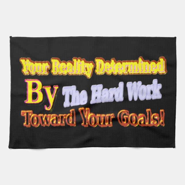 Cute Artwork Design handlar om "din verklighet". K Kökshandduk (Horisontell)