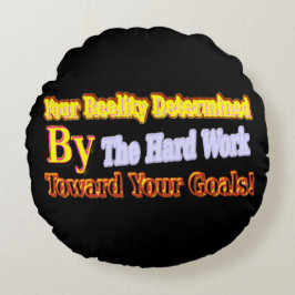 Cute Artwork Design handlar om "din verklighet". K Rund Kudde