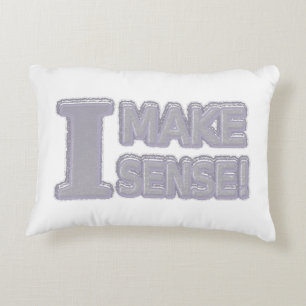 Cute Artwork design om "Gör sense" - köp Prydnadskudde