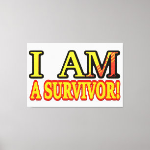 Cute Artwork Design ’SURVIVOR’. Köp nu Canvastryck