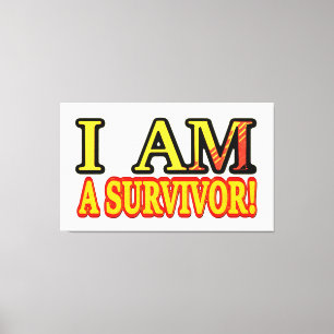 Cute Artwork Design ’SURVIVOR’. Köp nu Canvastryck