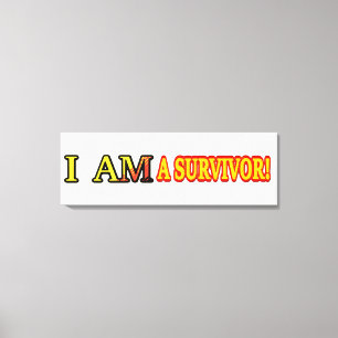 Cute Artwork Design ’SURVIVOR’. Köp nu Canvastryck