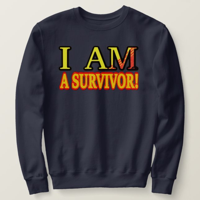 Cute Artwork Design ’SURVIVOR’. Köp nu Lång Ärmad Tröja (Design framsida)