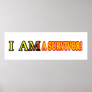 Cute Artwork Design ’SURVIVOR’. Köp nu Poster