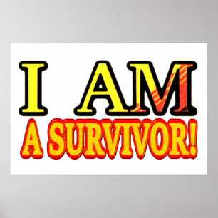 Cute Artwork Design ’SURVIVOR’. Köp nu Poster