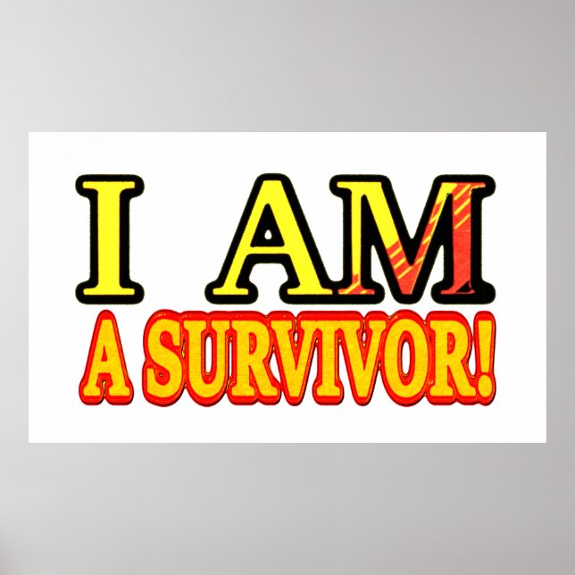 Cute Artwork Design ’SURVIVOR’. Köp nu Poster (Framsidan)