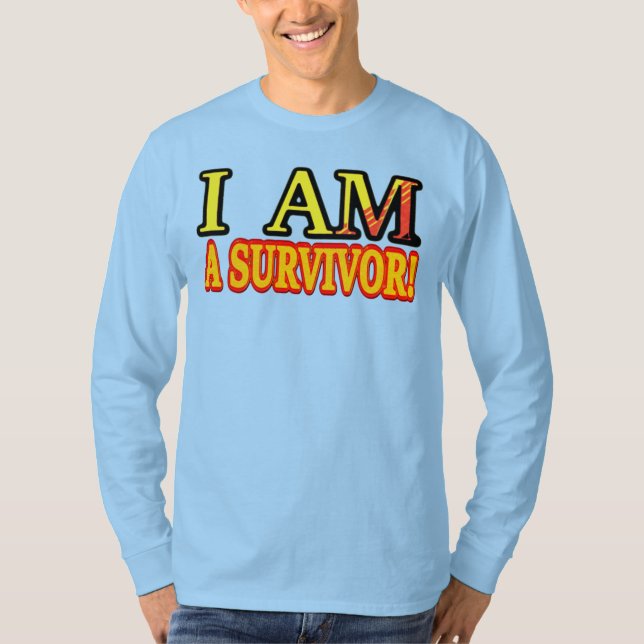 Cute Artwork Design ’SURVIVOR’. Köp nu T Shirt (Framsida)