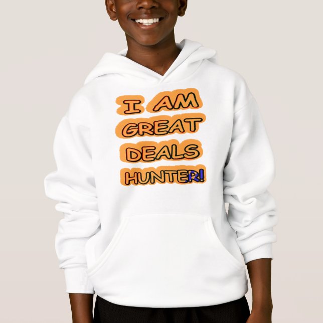 Cute Artwork Design "Underbar Deals Hunter" Köp nu T Shirt (Framsida)