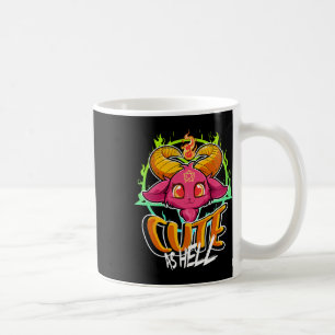 Cute As helvetet Halloween Kawaii Phomet Funny Sat Kaffemugg