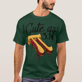 Cute as Pi Pizza Funny Mathletics Birthday Pi Pizz T Shirt