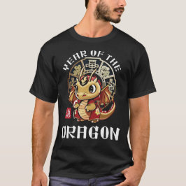 Cute Asian China Dragon Zodiac Lunar År T Shirt