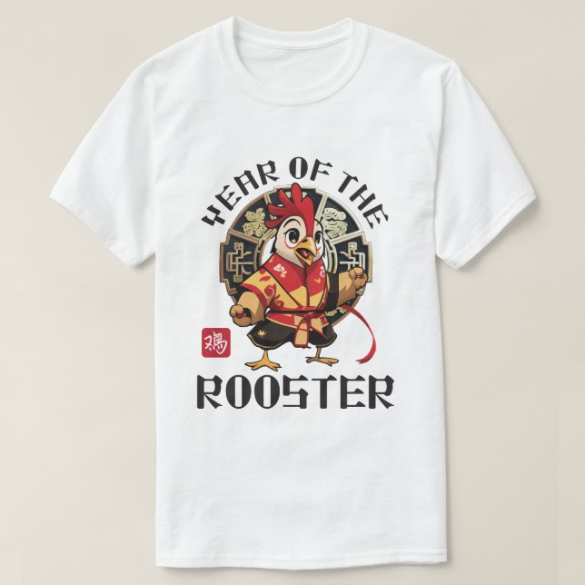 Cute Asian Chinese Tupp Zodiac Lunar nyår T Shirt (Design framsida)