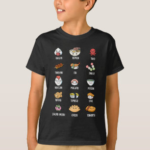 Cute Asian Food Kawaii Sushi Ris Fish Ramen Älskar T Shirt