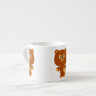 Cute Assertive Tecknad Bear Espresso Mugg Espressomugg