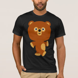 Cute Assertive Tecknad Bear T-Shirt