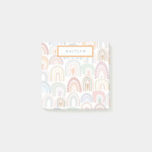 Cute Assorted Rainbow Mönster Monogram