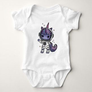 Cute Astro Unicorn Baby Bodykostym T Shirt