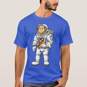 Cute Astronaut Astronomy Bigfoot Hotdog Älskare T Shirt