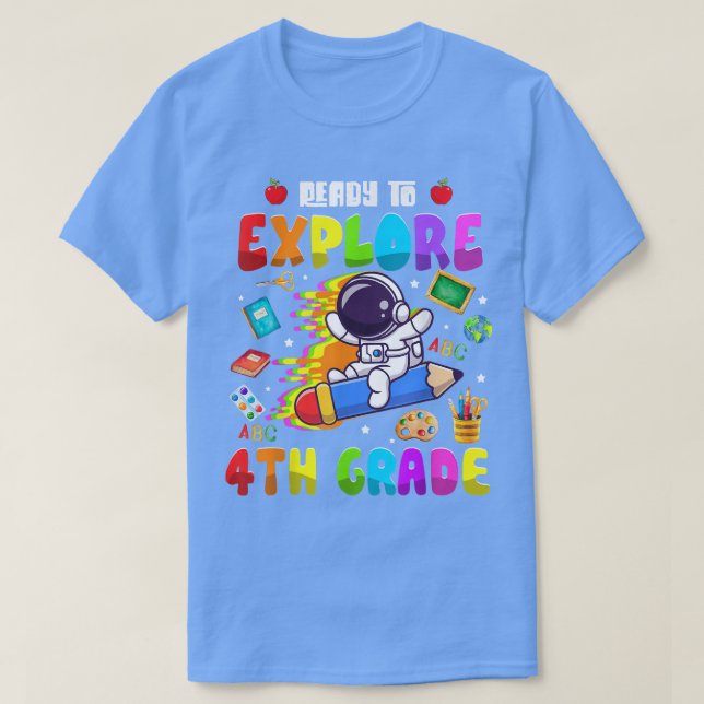 Cute Astronaut Boys Girls Redo till Explorer 4:e G T Shirt (Design framsida)