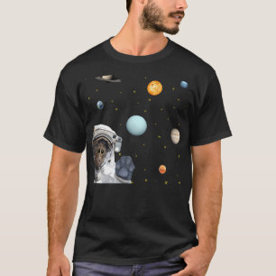 Cute Astronaut Cat Desing T Shirt