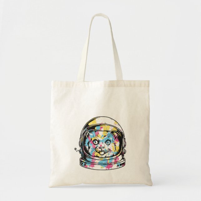 Cute astronaut Cat Tygkasse (Framsidan)