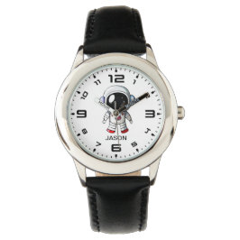 Cute Astronaut - eget namn Boys Watch Armbandsur