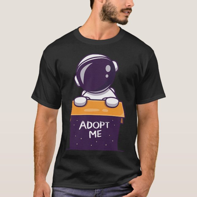 Cute Astronaut i boxen T Shirt (Framsida)