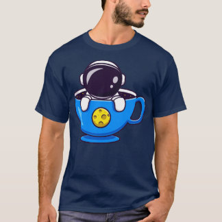 Cute Astronaut i Tecknaden Kopp T Shirt