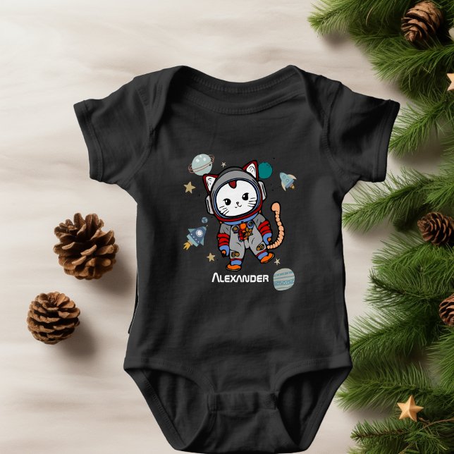 Cute astronaut-katt i rymden t shirt (Skapare uppladdad)