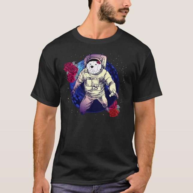 Cute Astronaut Labrador Retriever Ro Perfekt Ab T Shirt (Framsida)