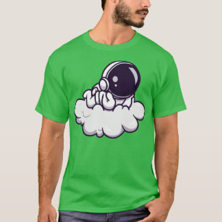 Cute Astronaut Ljugit på Cloud T Shirt