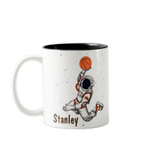 Cute Astronaut Rymden Galaxy Basketball