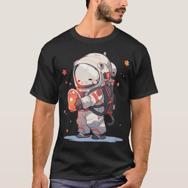 Cute Astronaut T Shirt (Framsida)