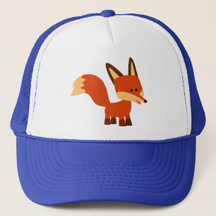 Cute Astute Tecknad Fox Hat Truckerkeps