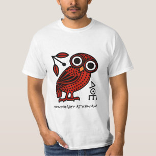 Cute Athenian Uggla Coin Ancient Grekiska T Shirt