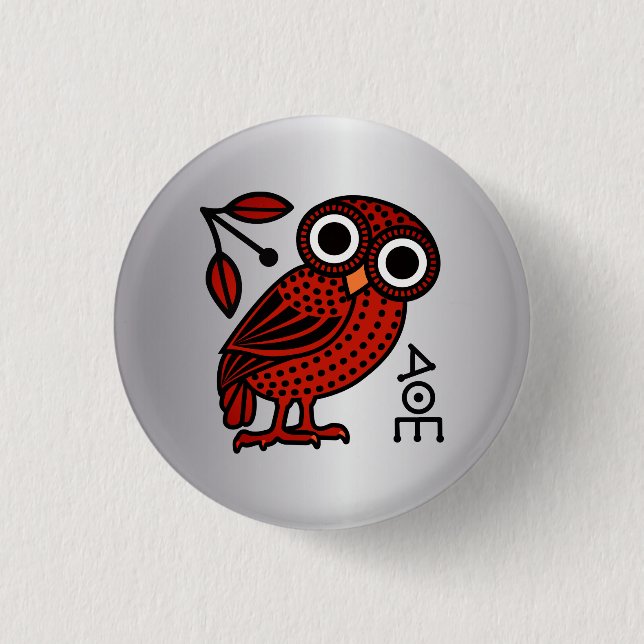 Cute Athenian Uggla Tetradrachm Coin Ancient Greki Knapp (Framsida)